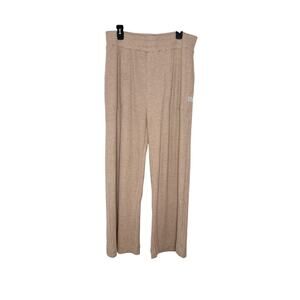 LIV Outdoor Waffle Knit Lounge Pants Sz XL Tan Loungwear Cabincore Athleisure